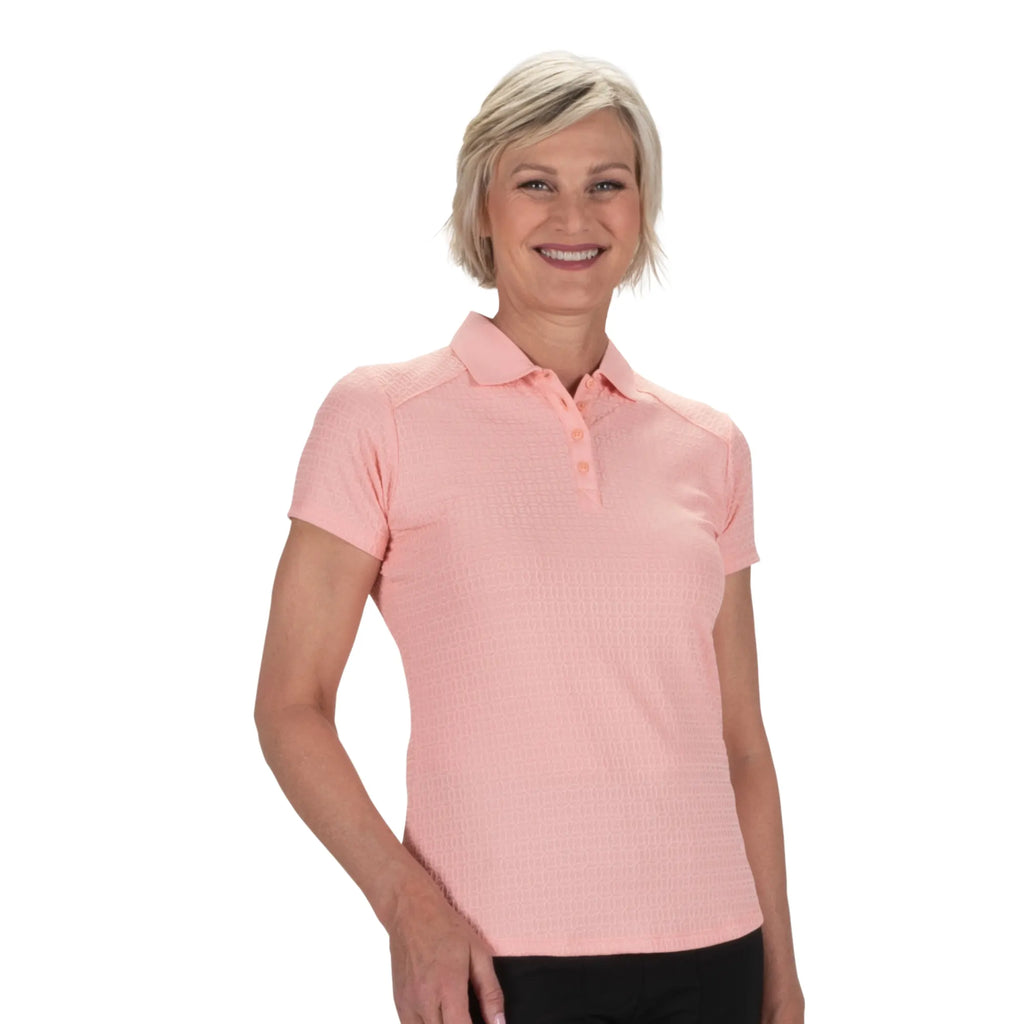 Nancy Lopez  Journey Short Sleeve Polo Quartz