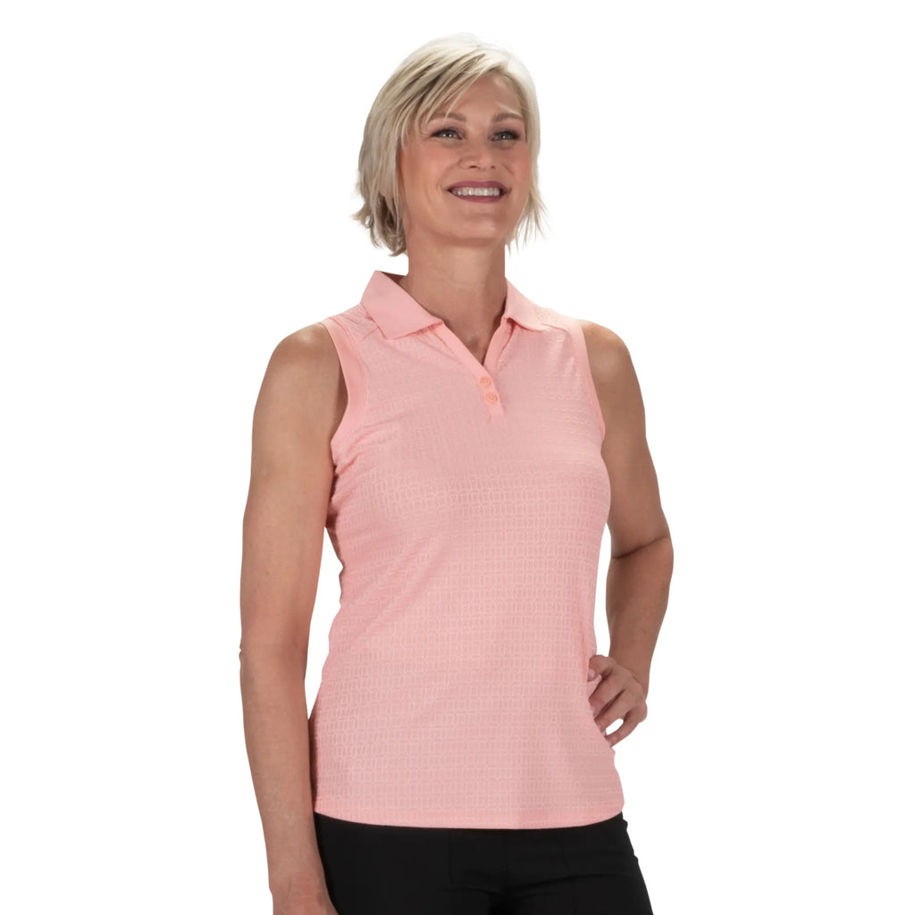 Nancy Lopez  Journey Sleeveless Polo Quartz