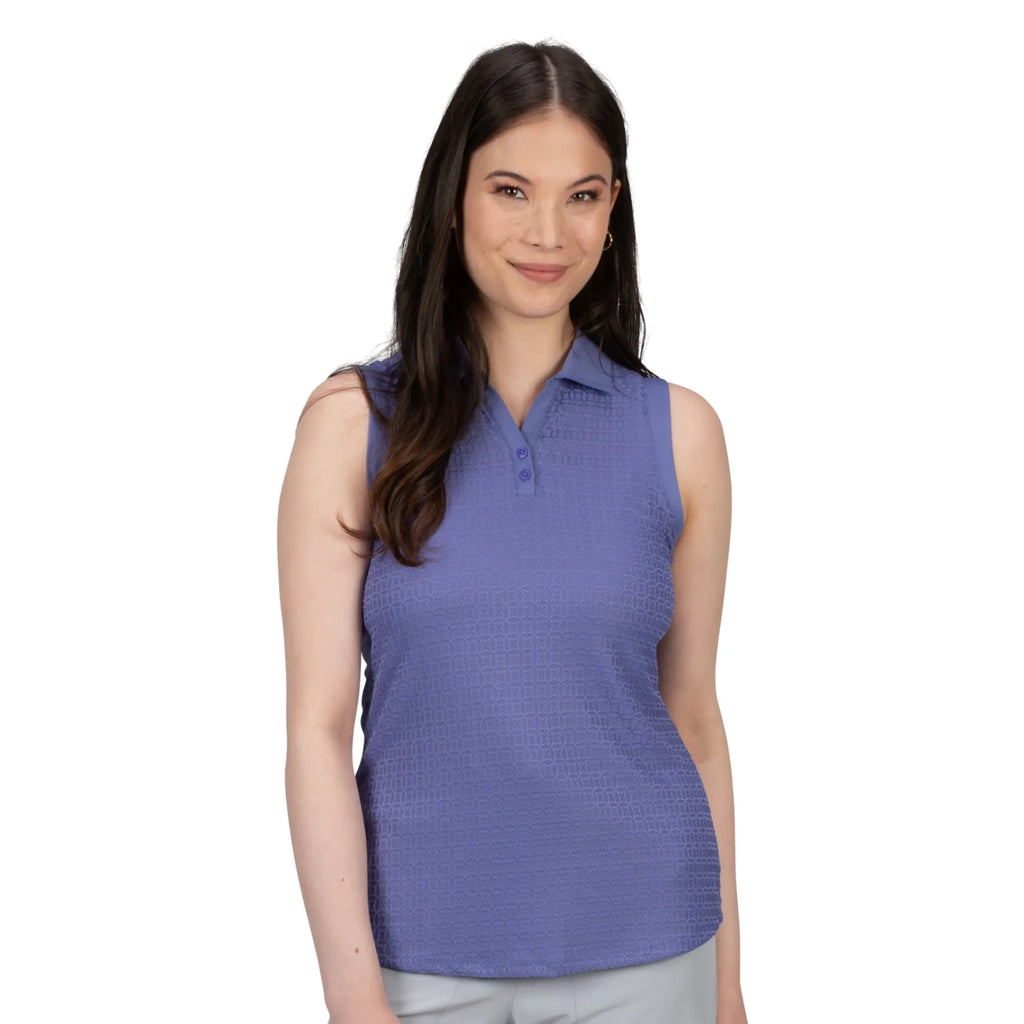 Nancy Lopez Journey Sleeveless Polo Corsica