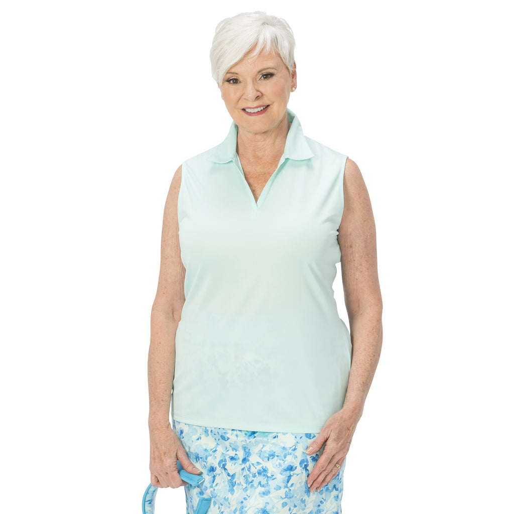 Nancy Lopez Legacy Sleeveless Polo Mist