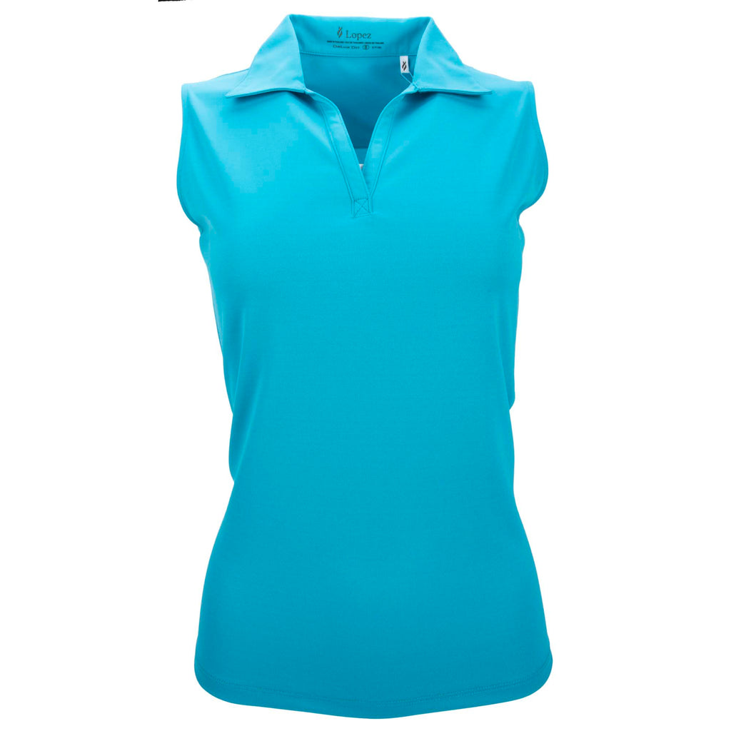 Nancy Lopez Golf Legacy Sleeveless Polo - Teal